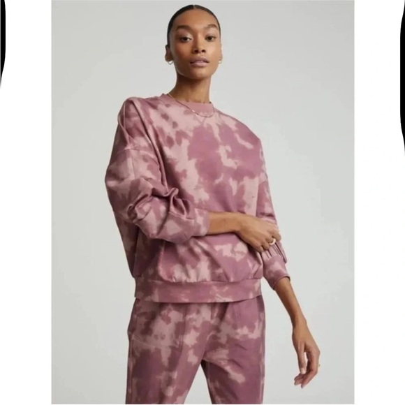 Varley Tops - Varley Mauve Tie-Dye Sweatshirt